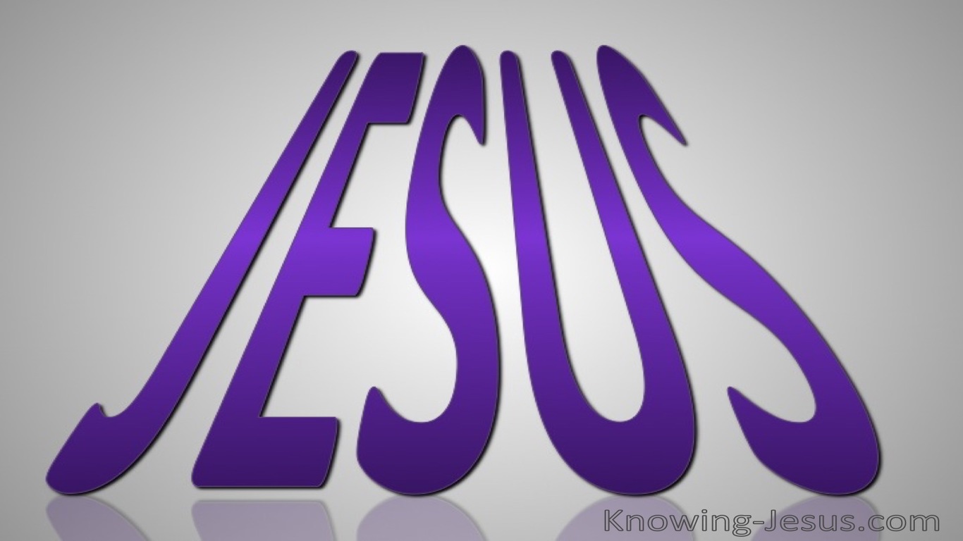 JESUS - His Name (purple)